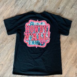 Black Texas A&M Graphic “Howdy Y’all” Tee